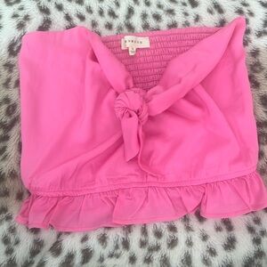 Perfect condition pink tie tube top!